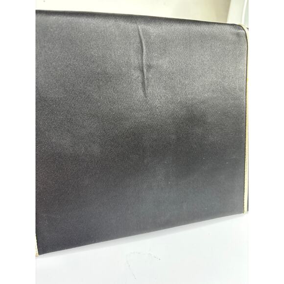 Vintage YSL Yves Saint Laurent Clutch Black Party Formal Purse - Picture 13 of 14